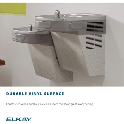 Elkay – Luminaire mural ADA non filtré, granite gris pâle non réfrigéré