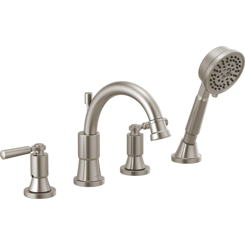 ROBINET DELTA PTT4523-BN Westchester – nécessaire d’encastrement pour baignoire romaine avec douche à main, nickel brossé