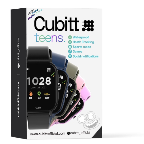 Cubitt Teens Smart Watch Fitness Tracker for Teens, with Blood Pressure, Blood Oxygen, Heart Rate, Sleep Monitor, 20+ games, Alarms, 1.69'' Screen,