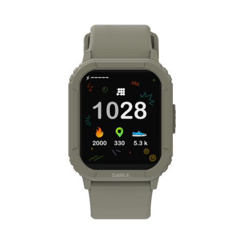 Cubitt Jr Smart Watch Fitness Tracker for Kids and Teens, Games, Step Counter, Sleep Monitor, Heart Rate Monitor, Activity Tracker, 1.4" Touch
