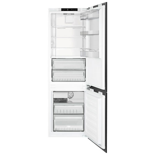 Smeg 22" 9.2 Cu. Ft. Built-in Bottom Freezer Refrigerator with Ice Dispenser - Panel Ready