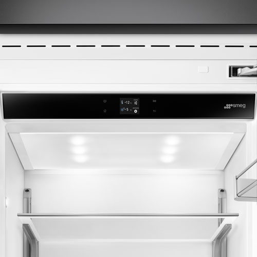 Réfrigérateur à congélateur inférieur encastrable 19 pi³ 36 po avec distributeur de glaçons de Smeg - Prêt pour panneau