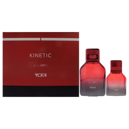 TUMI  Kinetic By for Men - 2 PC Gift Set 3.4OZ Edp Spray, 1OZ Edp Spray