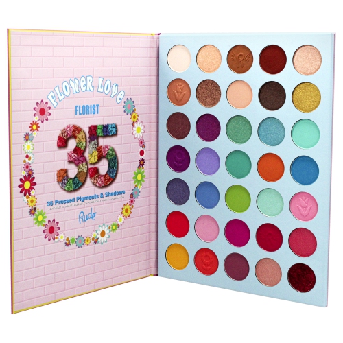 Flower Love 35 Eyeshadows Palette - Florist by Rude Cosmetics for Women - 1.34 oz Eye Shadow