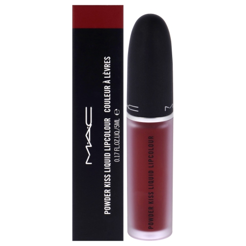 MAC  Powder Kiss Liquid Lipcolor - 975 Ruby Boo By for Women - 0.17 OZ Lipstick
