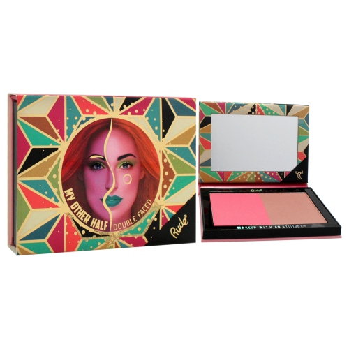 My Other Half Duo Shade Face Palette - Double Faced by Rude Cosmetics for Women - 0.4 oz Makeup