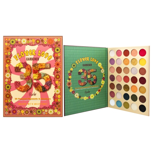 RUDE COSMETICS  Flower Love 35 Eyeshadows Palette - Gardener By for Women - 1.34 OZ Eye Shadow