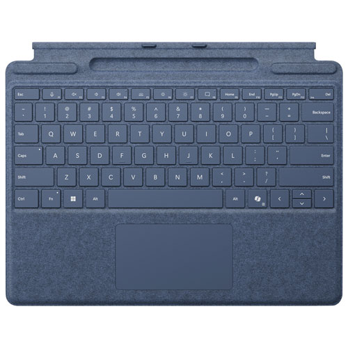 Clavier Surface Pro de Microsoft avec rangement pour stylet pour Surface Pro/Pro 8/Pro 9 - Saphir - Bilingue