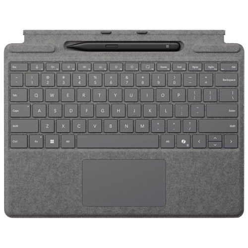 Microsoft Surface Pro Keyboard with Slim Pen for Surface Pro / Pro 8 / Pro 9 - Platinum - En