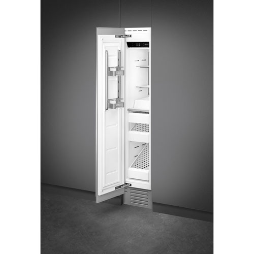 Smeg 8.5 Cu. Ft. Upright Freezer with Internal Ice Maker - Stainless Steel