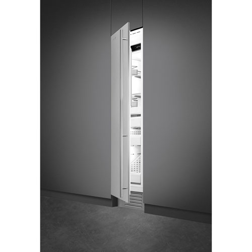 Smeg 8.5 Cu. Ft. Upright Freezer with Internal Ice Maker - Stainless Steel