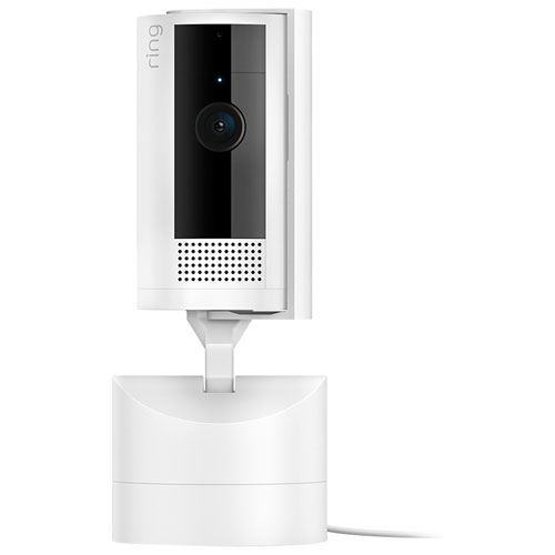 Ring Pan-Tilt Indoor 1080p HD Camera with 360° Horizontal Pan Coverage, Live Video & Two-Way Talk - White