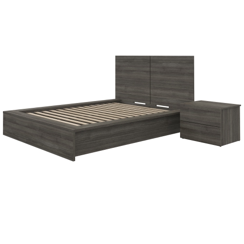 Nexera James 3-Piece Bedroom Set In Natural Blonde Oak