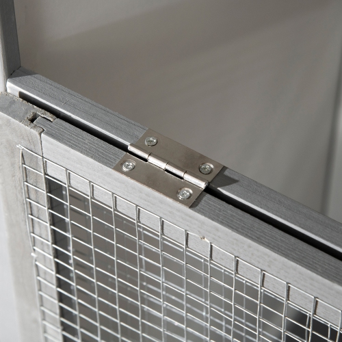 PawHut 62.5" H Large Wooden Bird Cage Outdoor Indoor for African Grey Small Quaker Amazon Parrot Cockatiel Sun Parakeet Green Cheek Conure Dove