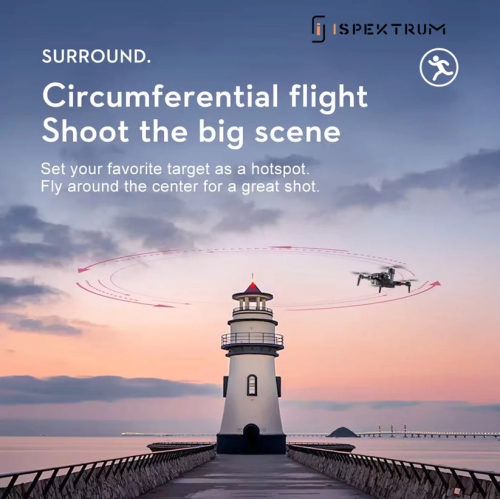 ISPEKTRUM FlyBot iS2S Max Drone with Camera 4K Drones for adults 360 Obstacle Avoidance FPV RC Drone Under 250g with Gesture Control GPS Auto Return