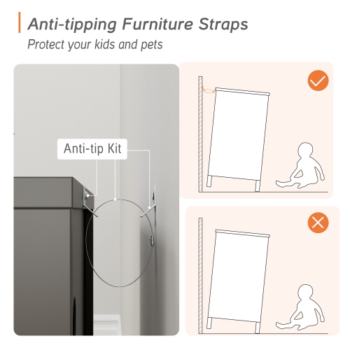 WAMPAT Set of 2 Nightstands with Charging Station &2 Drawers Storage Shelf, Modern End Tables Farmhouse Wood Bedside Table for Living Room and