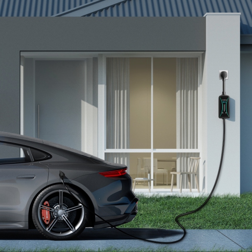 Fulsolen EV Charger for Tesla, 32Amp/7.6Kw/240V EV Charger with J1772 to Tesla Adapter, Indoor/Outdoor Portable EV Charger with 22ft Cable, NEMA 5-15