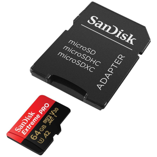 3 * SanDisk Extreme PRO® 64GB micro SD Card | Speed 200MB/s Read | 90MB/s Write | Extreme Performance SanDisk QuickFlow™ Technology | 5-in-1 Memory