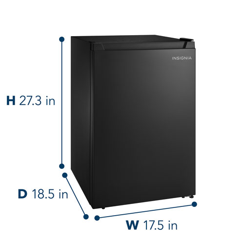 Réfrigérateur de bar compact à porte réversible 2,5 pi³ d'Insignia - Noir - Exclusivité de Best Buy
