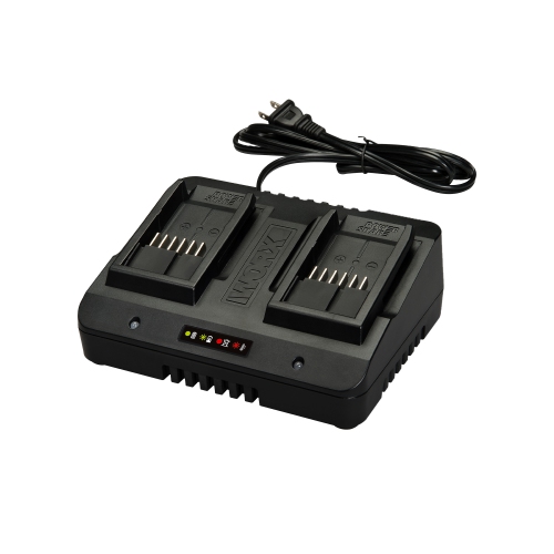 Chargeur de batterie au lithium-ion à deux ports WORX de WA3770 W avec partage d'alimentation 20&nbsp;V et 18&nbsp;V