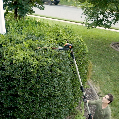 Worx WG252 20V Power Share Cordless 20" 2-in-1 Hedge Trimmer with attachment capabilities