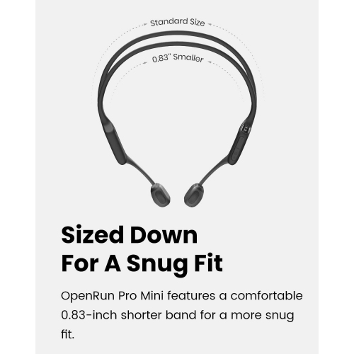 Shokz OpenRun Pro Mini Premium Bone Conduction Open-Ear Bluetooth Sport Headphones by SHOKZ - Refurbished condition - Image 3