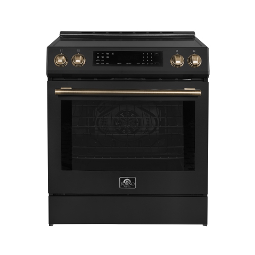 Forno Espresso Donatello 30-Inch Slide-In Induction Range Black