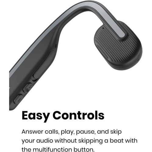 Shokz OpenMove Open-Ear Bone Conduction Wireless Earphones (Grey) by SHOKZ - Open Box condition - Image 3