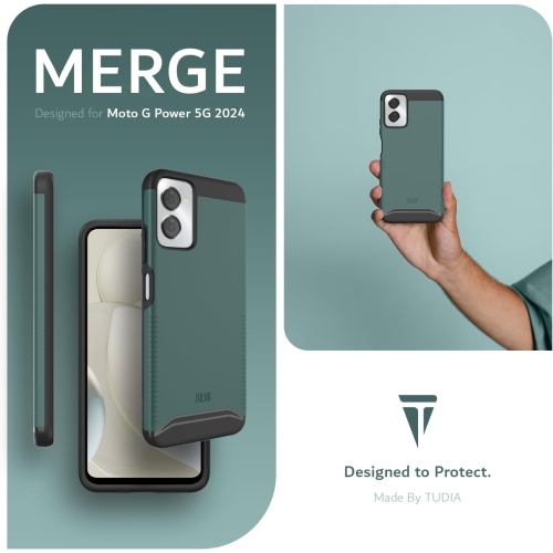 TUDIA Merge Motorola Moto G Power 5G 2024 Case Dual Layer - Hunter Green