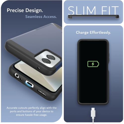 Étui double couche Merge de TUDIA pour Moto G Power 5G 2024 de Motorola - Indigo