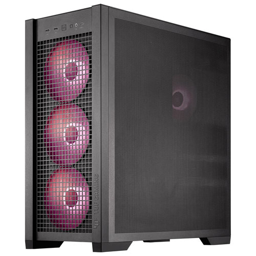 ASUS TUF Gaming GT302 ARGB ATX Mid-Tower Case - Black