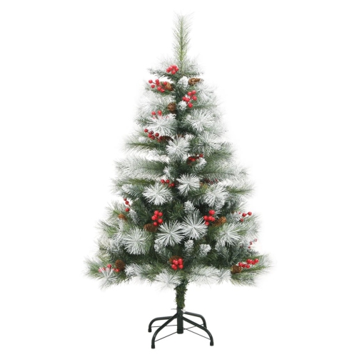 vidaXL Artificial Hinged Christmas Tree 150 LEDs 120 cm