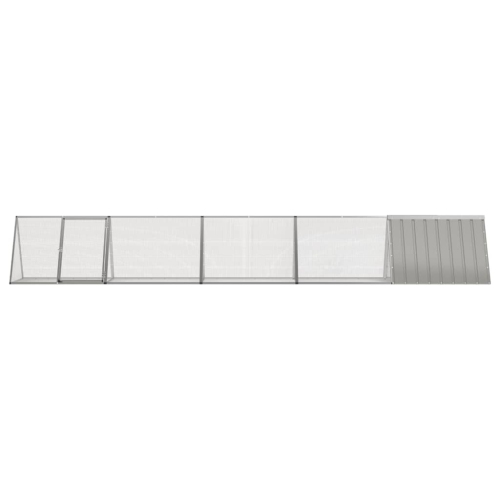 vidaXL Rabbit Cage Grey 504.5x80.5x71 cm Galvanised Steel