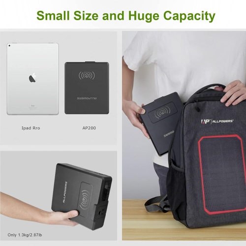 ALLPOWERS Portable Power Station 200W, 154Wh Outdoor Power Bank