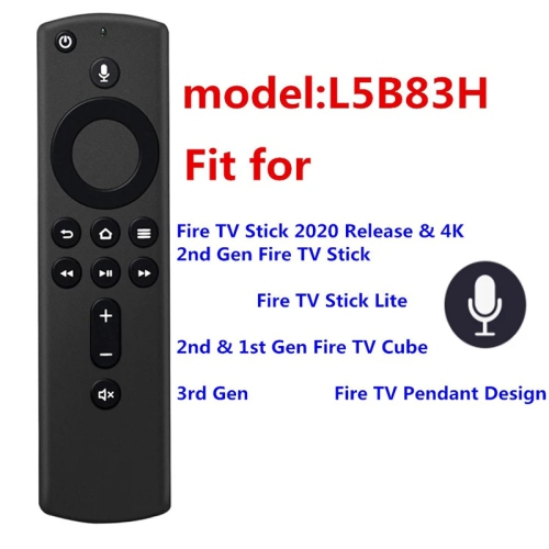 Replacement Voice Remote Control L5B83H with Power and Volume Control Fit for 2nd Gen Fire TV Cube and Fire TV Stick