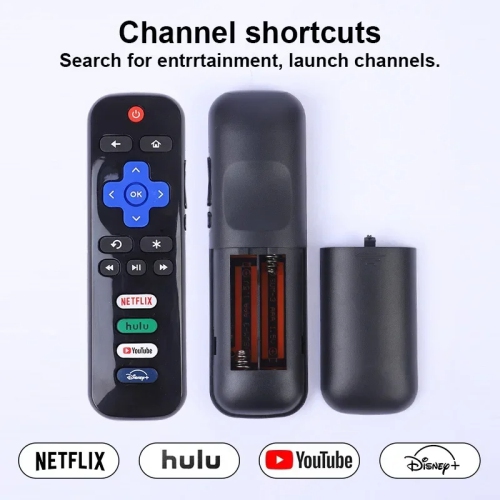 Universal Replacement Remote for TCL Roku TV: Compatible with Hisense, Insignia, Sharp, RCA, Sanyo, Westinghouse Roku TVs, Featuring Netflix,