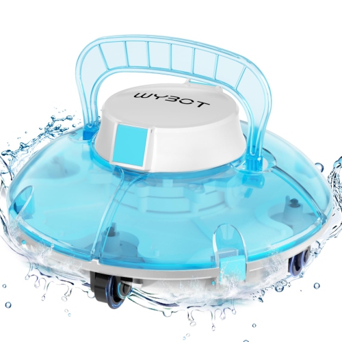 WYBOT Osprey 200SE Cordless Robotic Pool Vacuum,Transparent Lid Design,Dual Powerful Suction Ports, Self-Parking, Pool Cleaner for Above Ground Pools