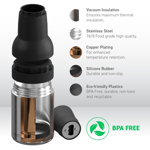 Asobu Frosty Beer 2 Go Vacuum Insulated Double Walled Stainless Steel Beer Can and Bottle Cooler with Beer Opener Eco Friendly and Bpa Fre