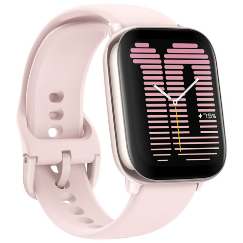 Amazfit Active Smartwatch with Heart Rate Monitor - Petal Pink