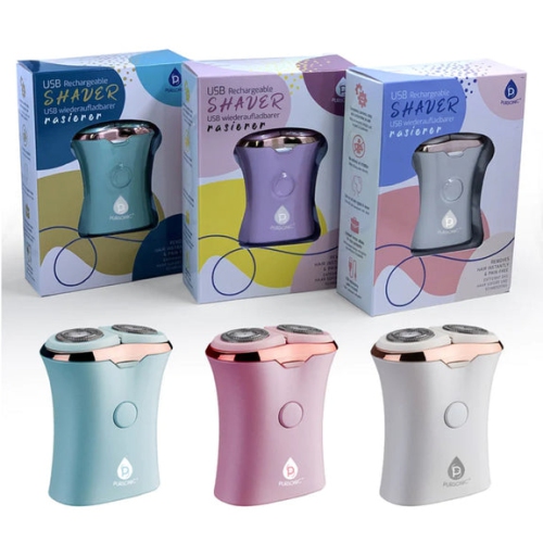 Rasoir rechargeable USB pour femmes de Pursonic, élimine les poils instantanément et le bleu sans douleur
