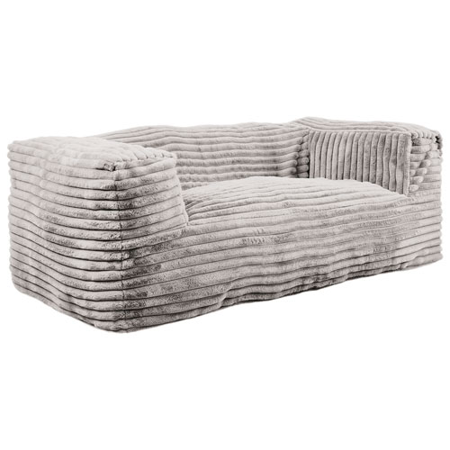 Sealy Redd Memory Foam Corduroy Bean Bag Sofa - Grey