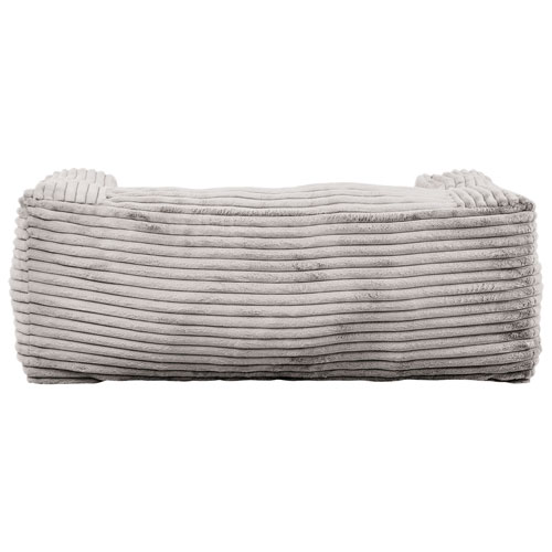 Sealy Redd Memory Foam Corduroy Bean Bag Sofa - Grey