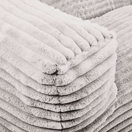 Sealy Redd Memory Foam Corduroy Bean Bag Sofa - Grey