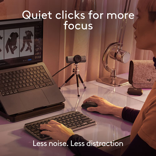 Souris compacte sans fil Darkfield MX Anywhere 3S de Logitech pour Mac - Gris pâle - Exclusivité de Best Buy