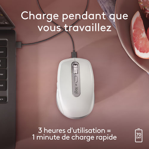 Logitech MX Anywhere 3S Wireless Compact Darkfield Mouse for Mac - Pale Grey - Only at Best Buy