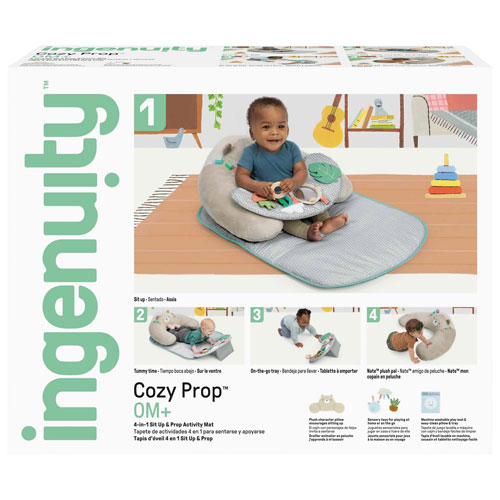 Tapis d'activité 4-en-1 Cozy Prop Sit Up & Prop d'Ingenuity - Nate