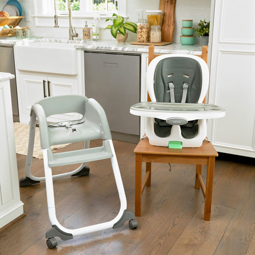 Ingenuity Full Course SmartClean 6-in-1 High Chair with Tray - Grey/White