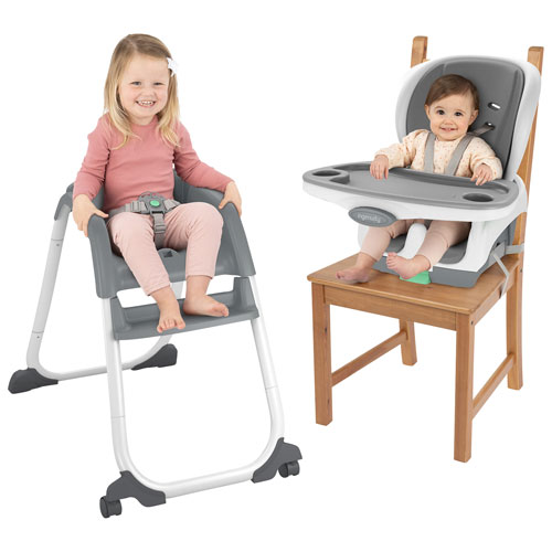 Ingenuity Full Course SmartClean 6-in-1 High Chair with Tray - Grey/White