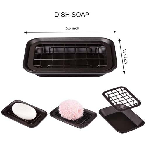 NIERBO Bronze 6 Pieces Premium Mason Jar Bathroom Accessories Set - Rustic Farmhouse Decor, for Bathroom, Kitchen