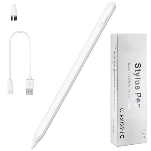 Stylet Tactile 2-en-1 – Pointe Précise, Compatible Tous Écrans, Noir